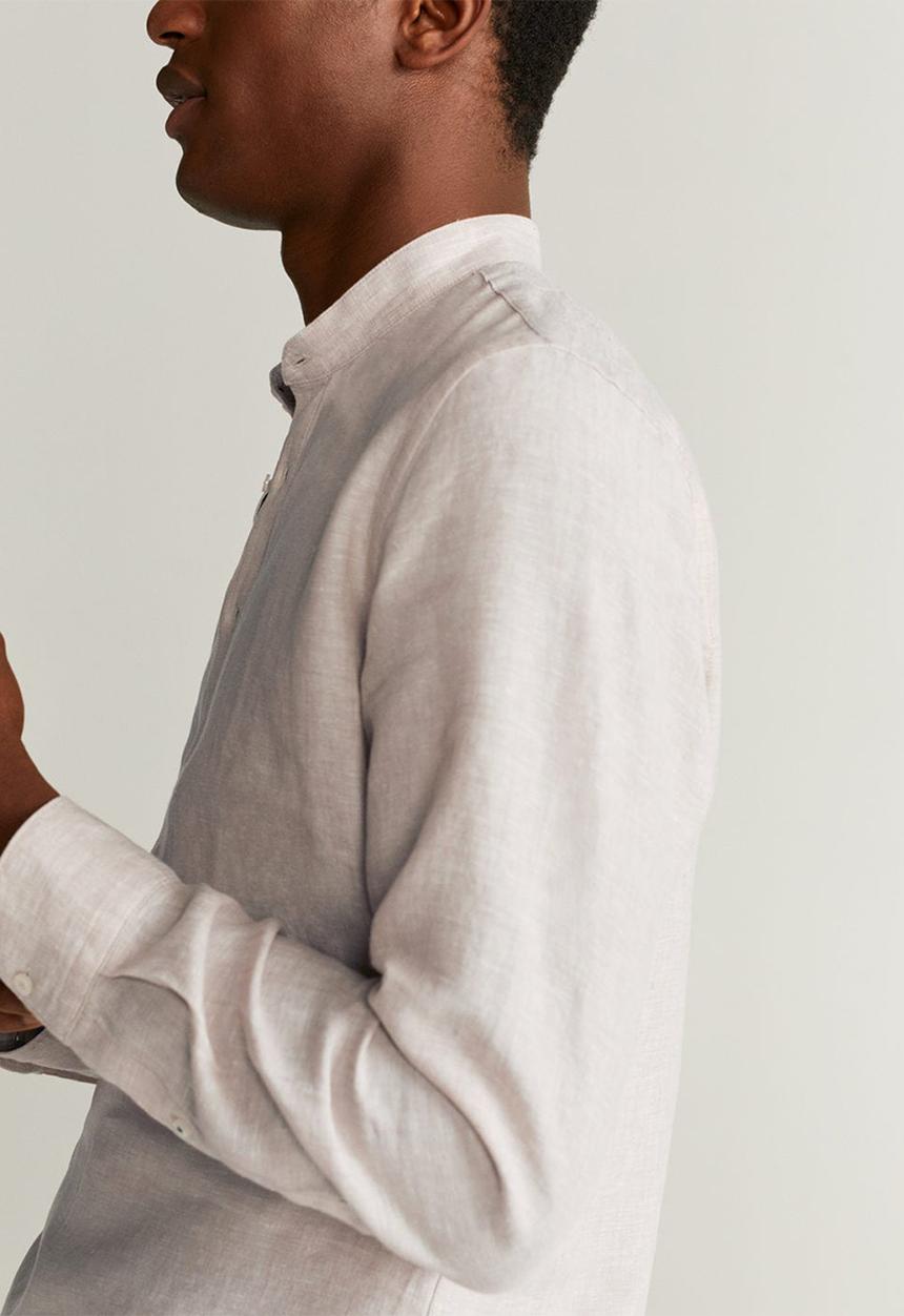 MANGO - Bolar shirt - neutral 