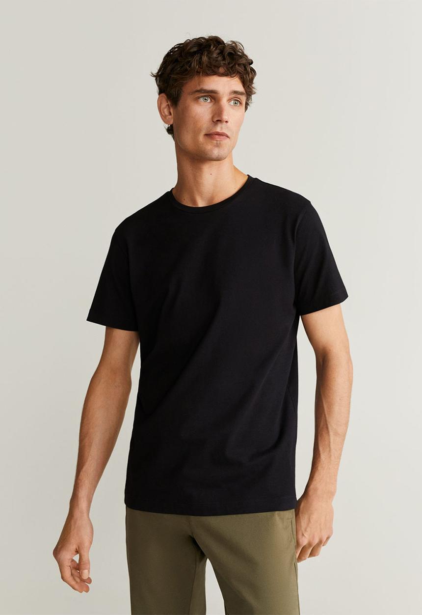 MANGO - Cherlo T-shirt - black