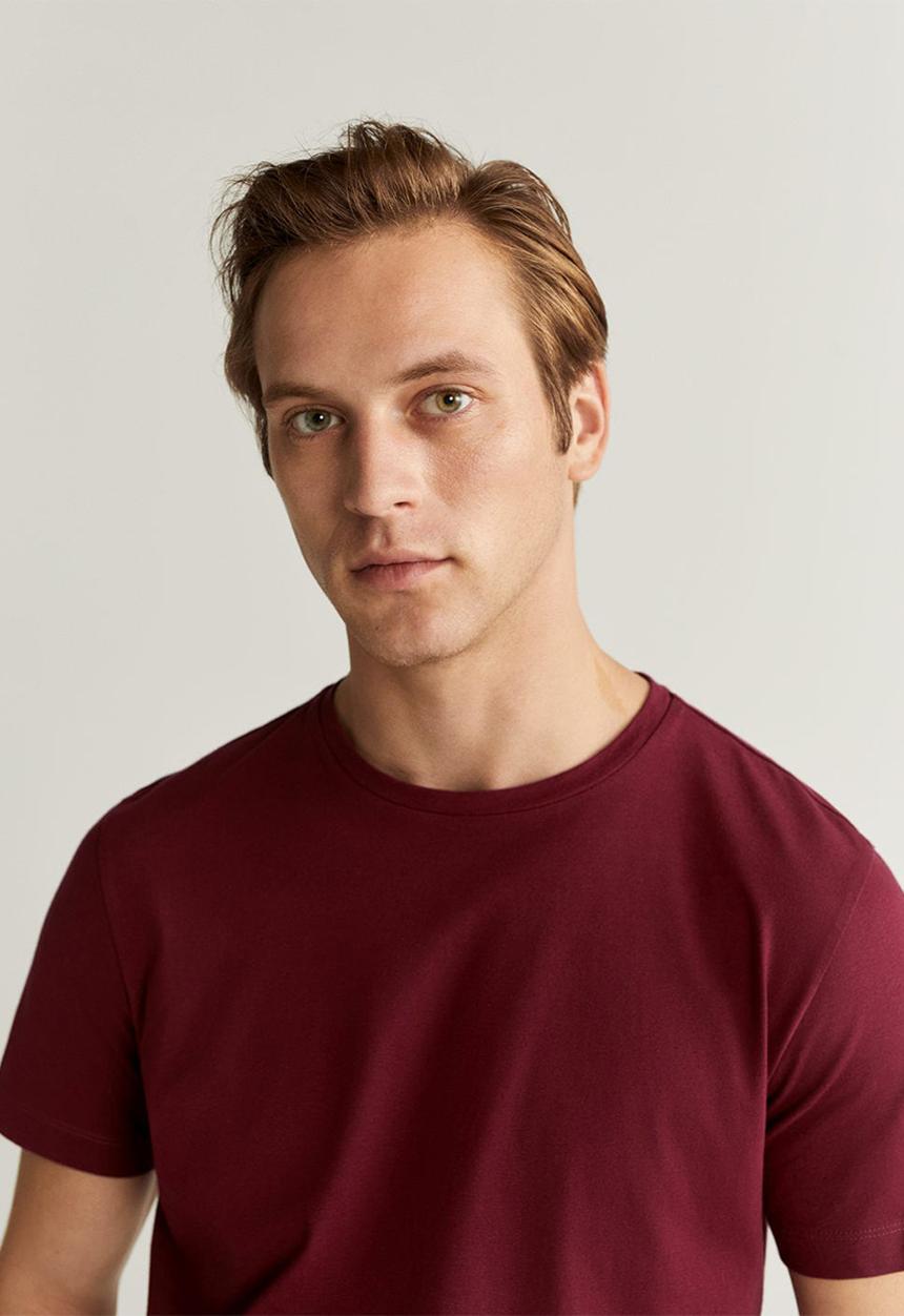 MANGO - Cherlo T-shirt - dark red