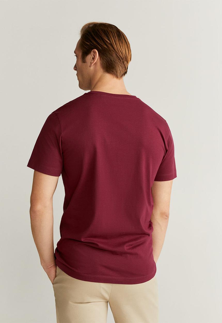 MANGO - Cherlo T-shirt - dark red