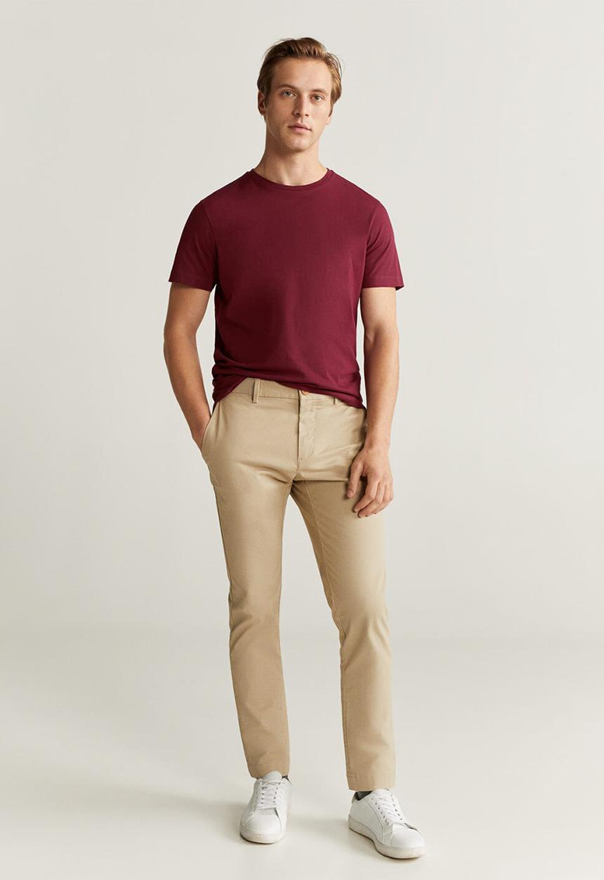 MANGO - Cherlo T-shirt - dark red