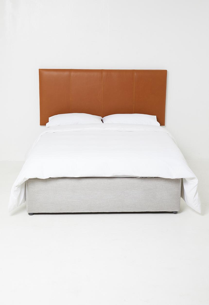Sixth Floor - Saddle stitch headboard - Tan - Queen