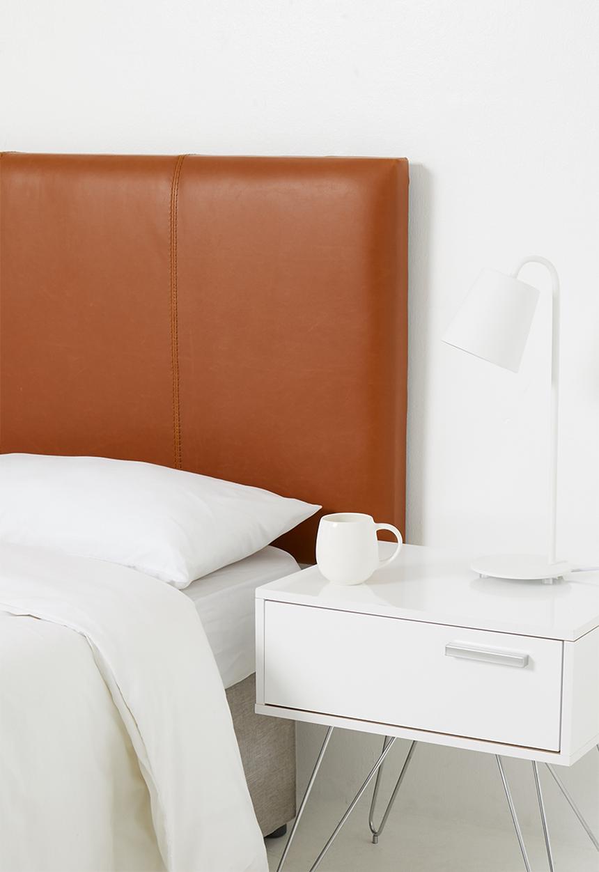 Sixth Floor - Saddle stitch headboard - Tan - Queen