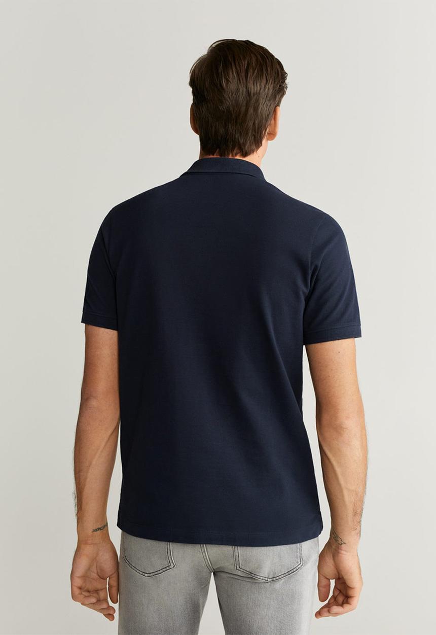 MANGO - Report polo - navy
