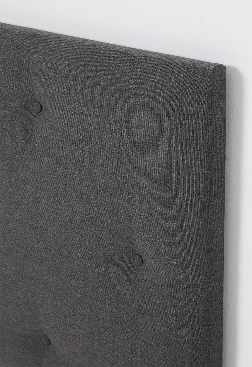 Sixth Floor - Surface button headboard - Charcoal - Queen