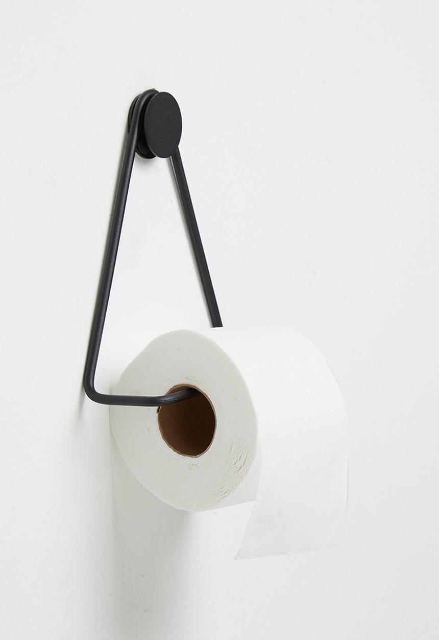 Smart Shelf - Archie toilet roll holder - black