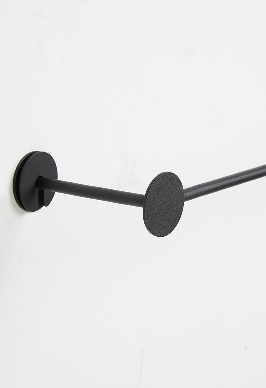 Smart Shelf - Archi wall towel rack - black