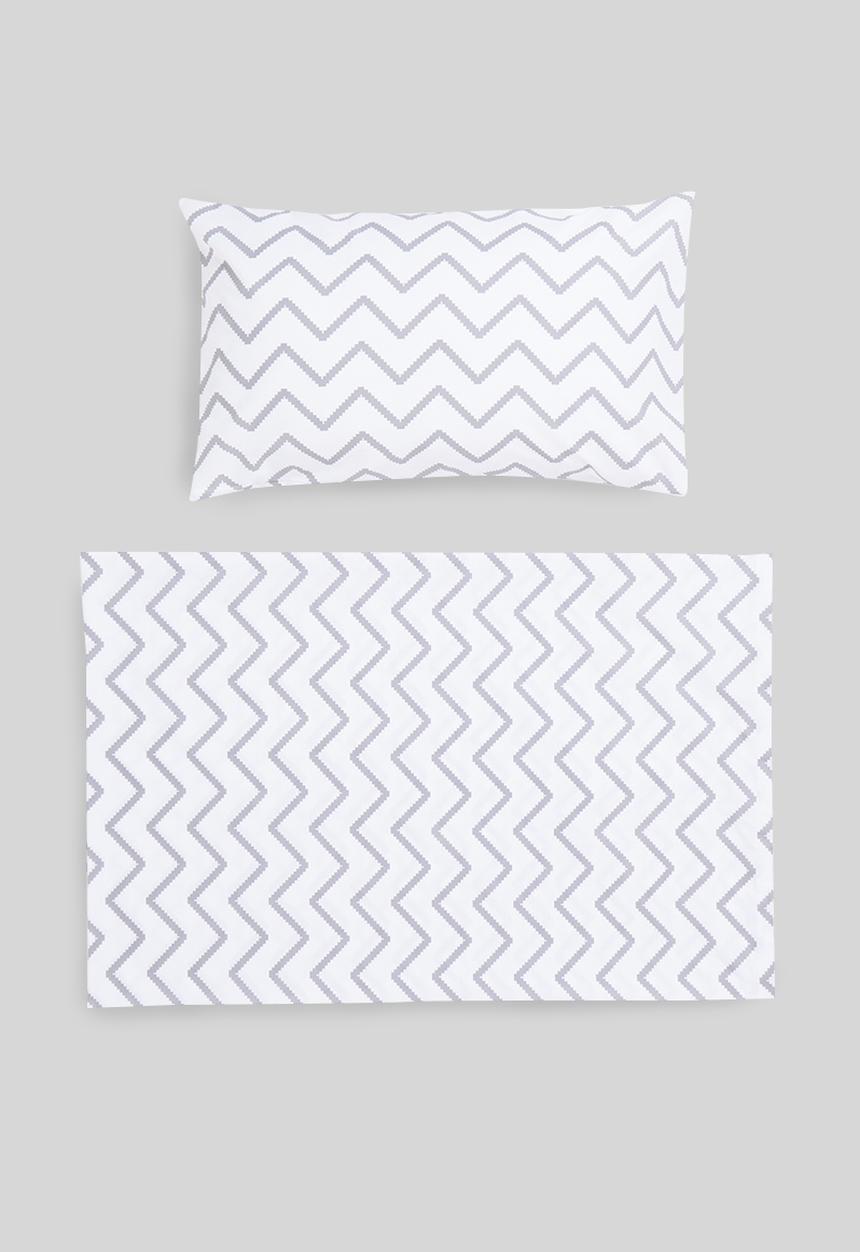 Sixth Floor - Zakari printed duvet cover set - white