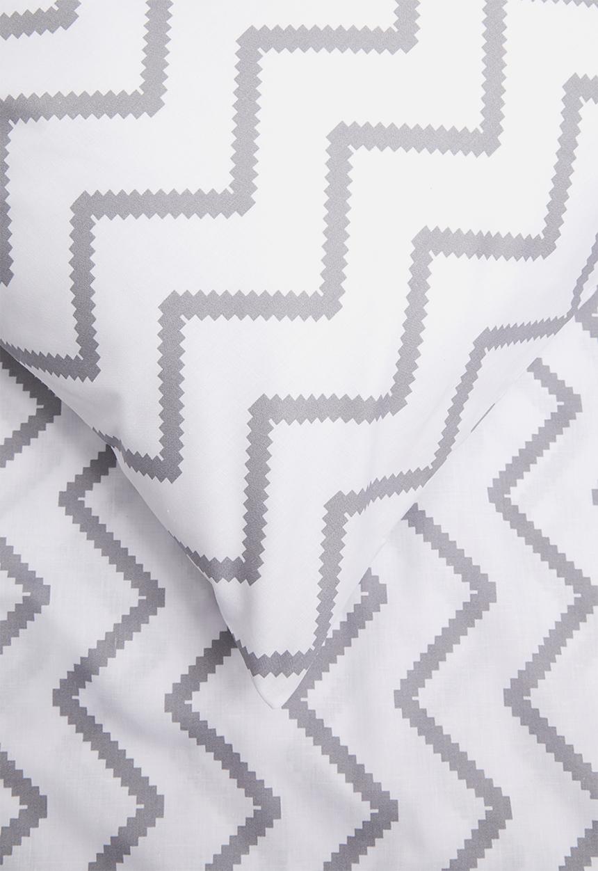 Sixth Floor - Zakari printed duvet cover set - white
