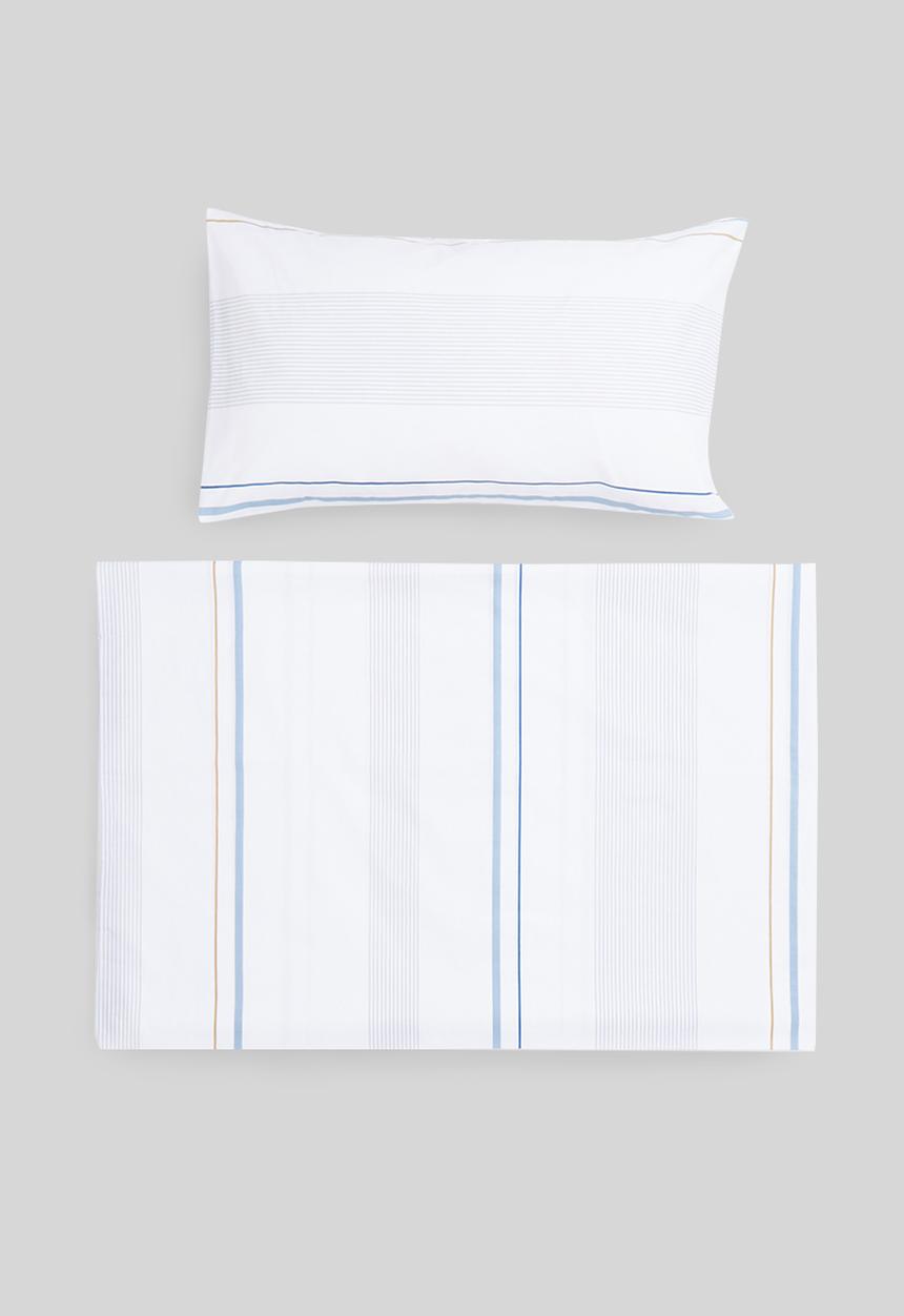 Sixth Floor - Norton printed duvet cover set - blue