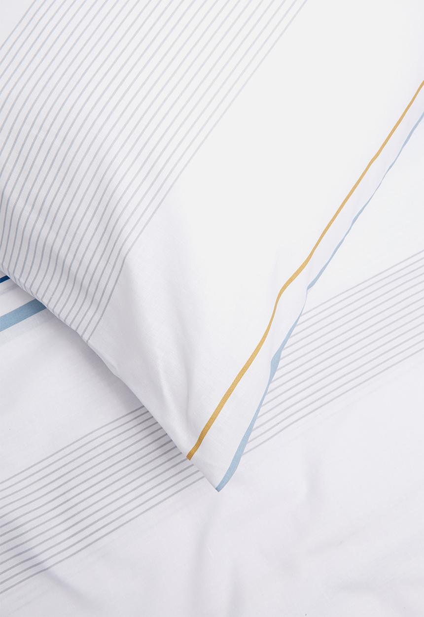 Sixth Floor - Norton printed duvet cover set - blue