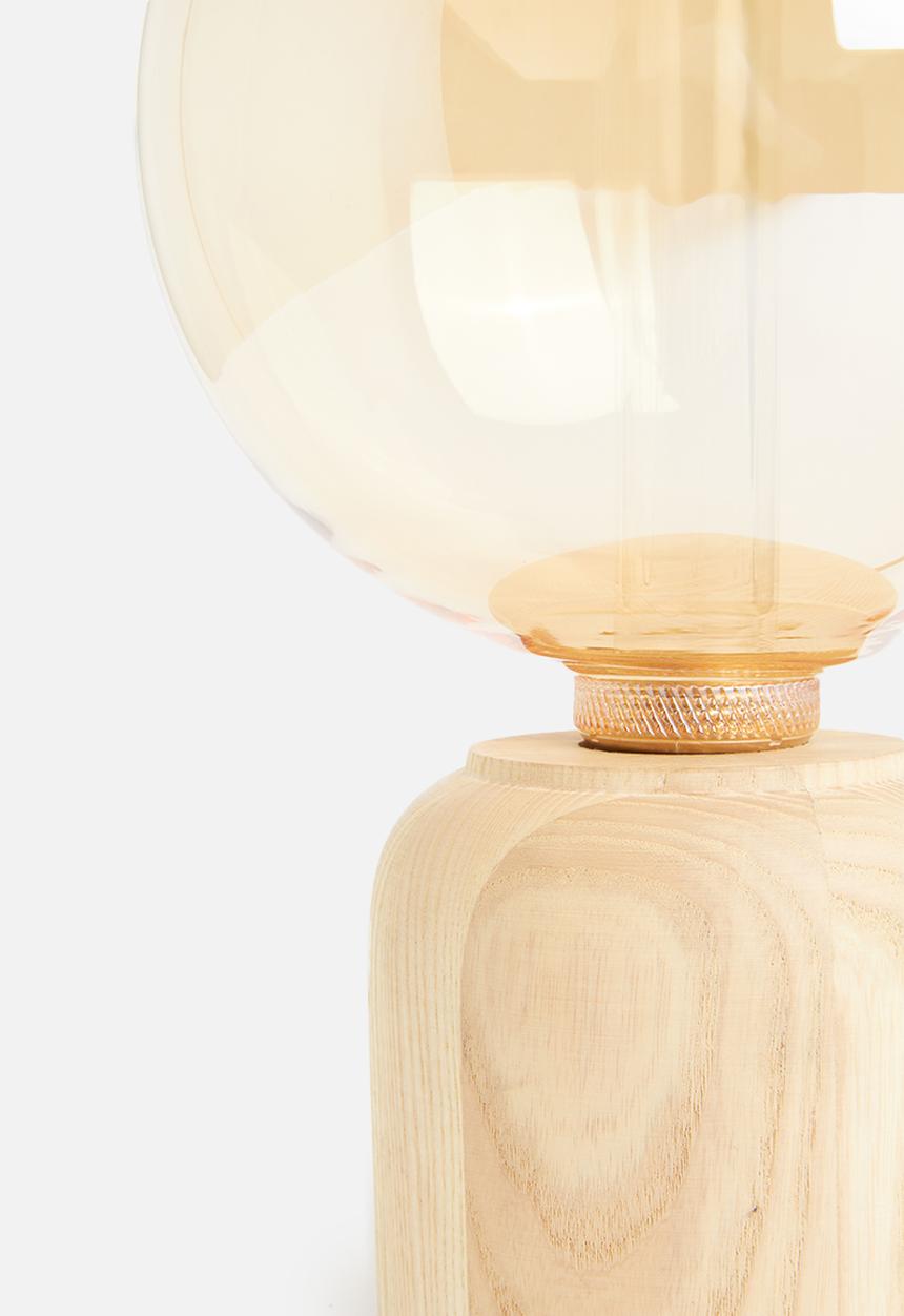 Sixth Floor - Rn natural wood table lamp - brown