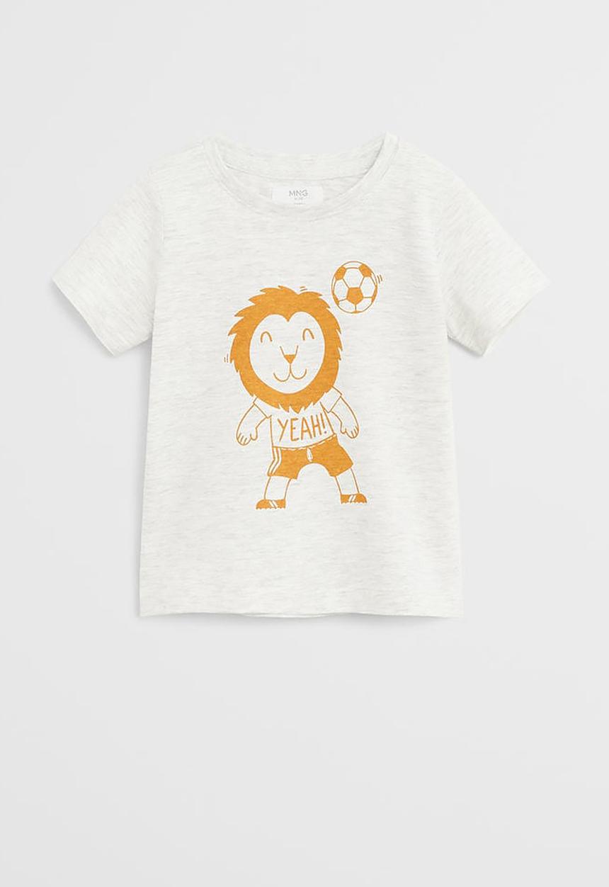 MANGO - T-shirt chef  - grey 
