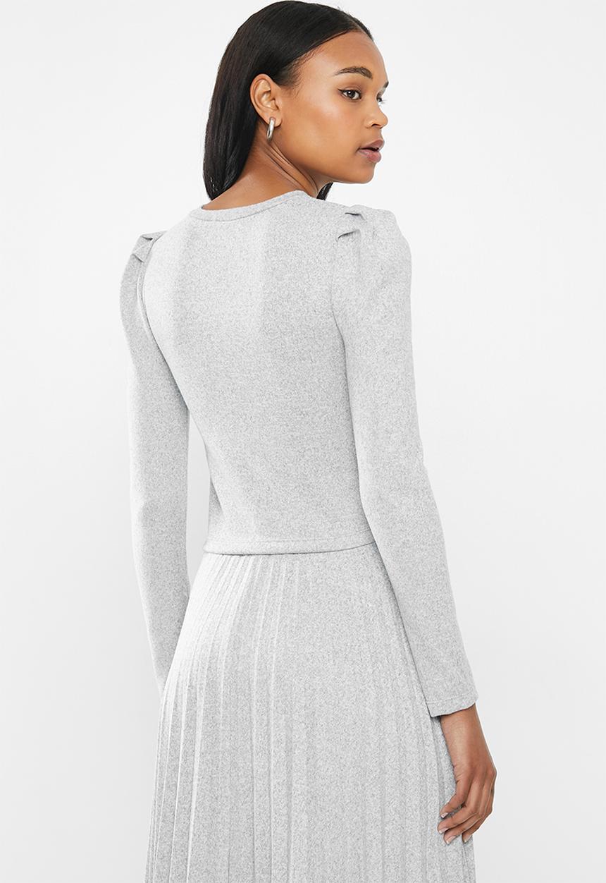 MILLA - Cut & sew top - grey