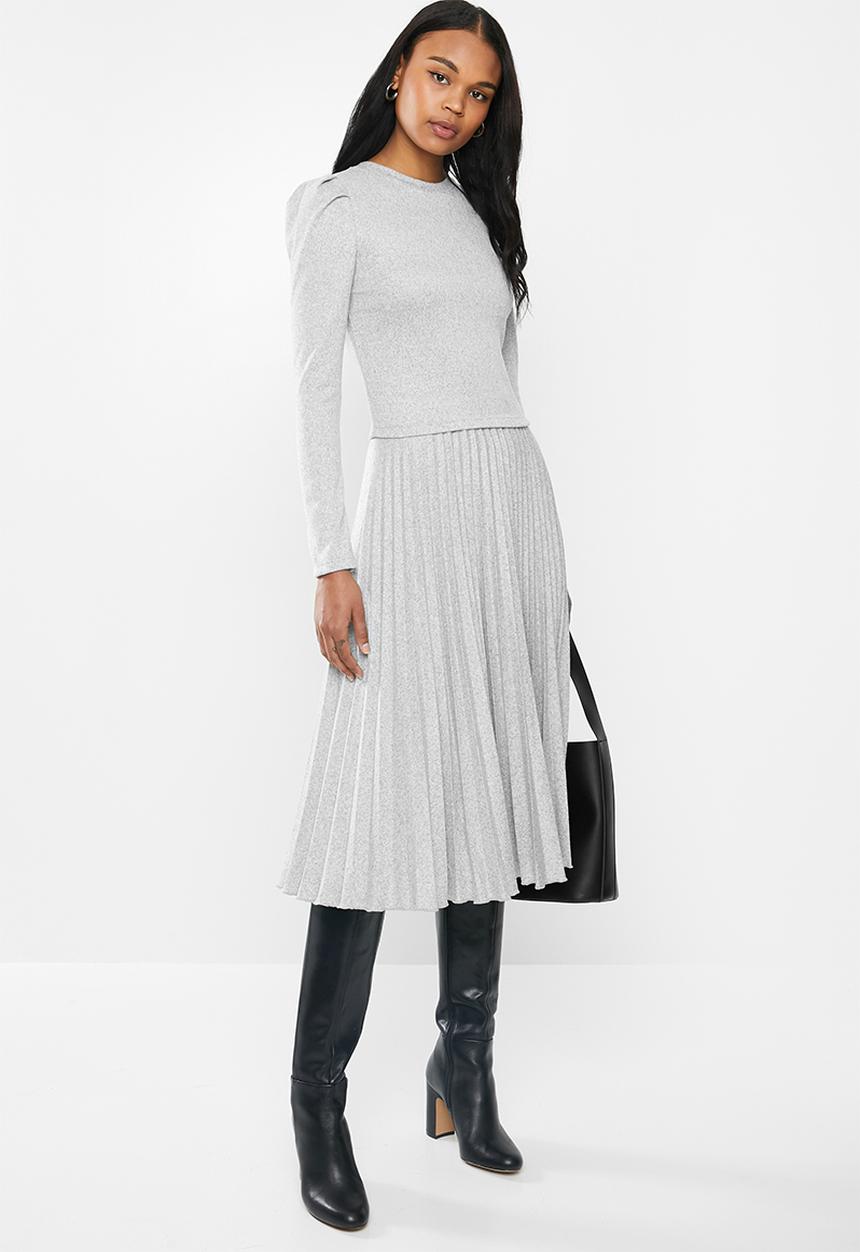 MILLA - Cut & sew top - grey