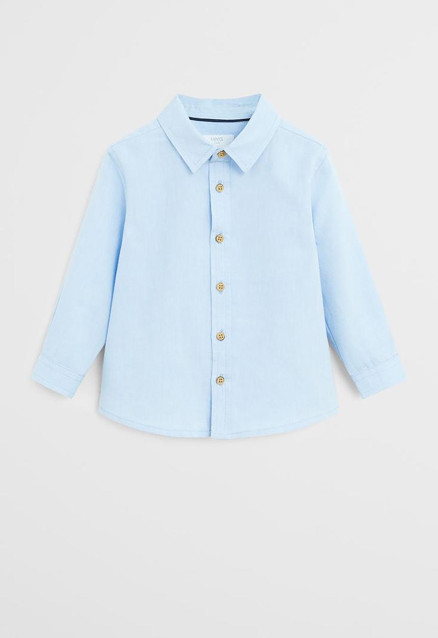 MANGO - Shirt oxford  - light blue