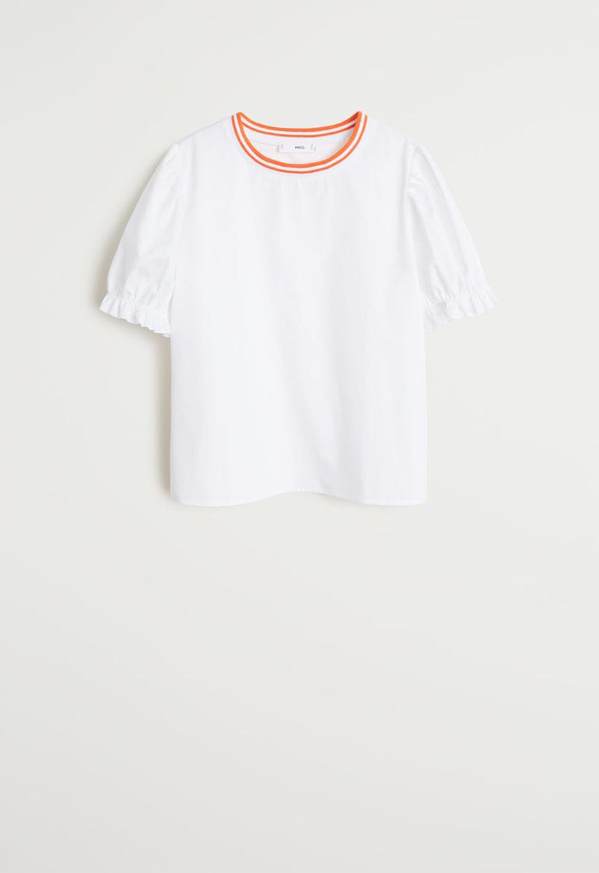 MANGO - Blouse raqueta - white 