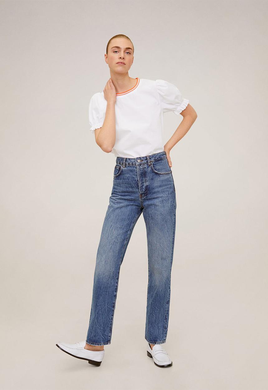 MANGO - Blouse raqueta - white 
