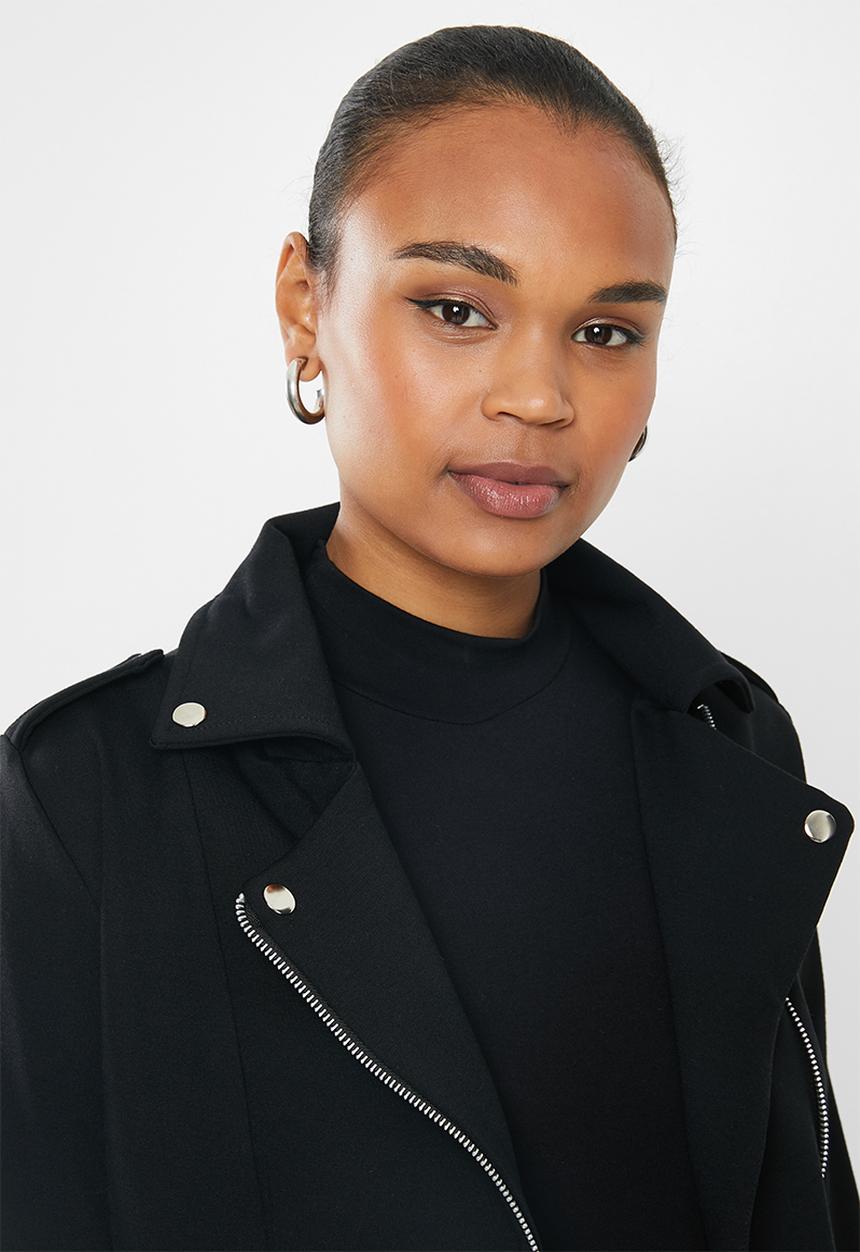 edit - Ponti biker jacket - black