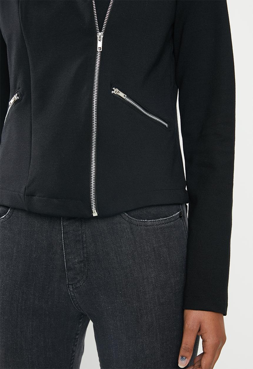 edit - Ponti biker jacket - black