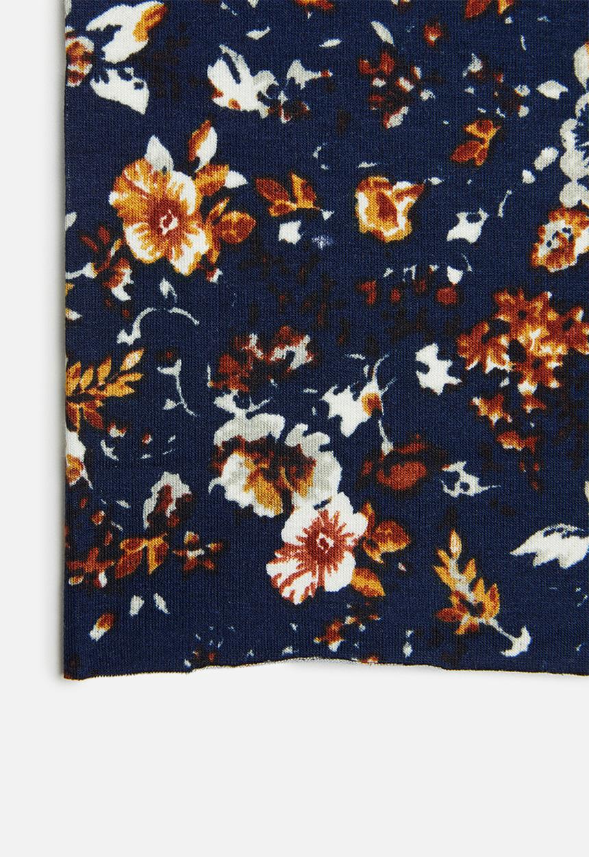 Sexy Socks - Dark floral print snood - multi