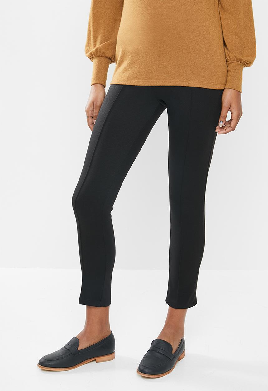 edit - Ponti pinched seam pull on legging - black