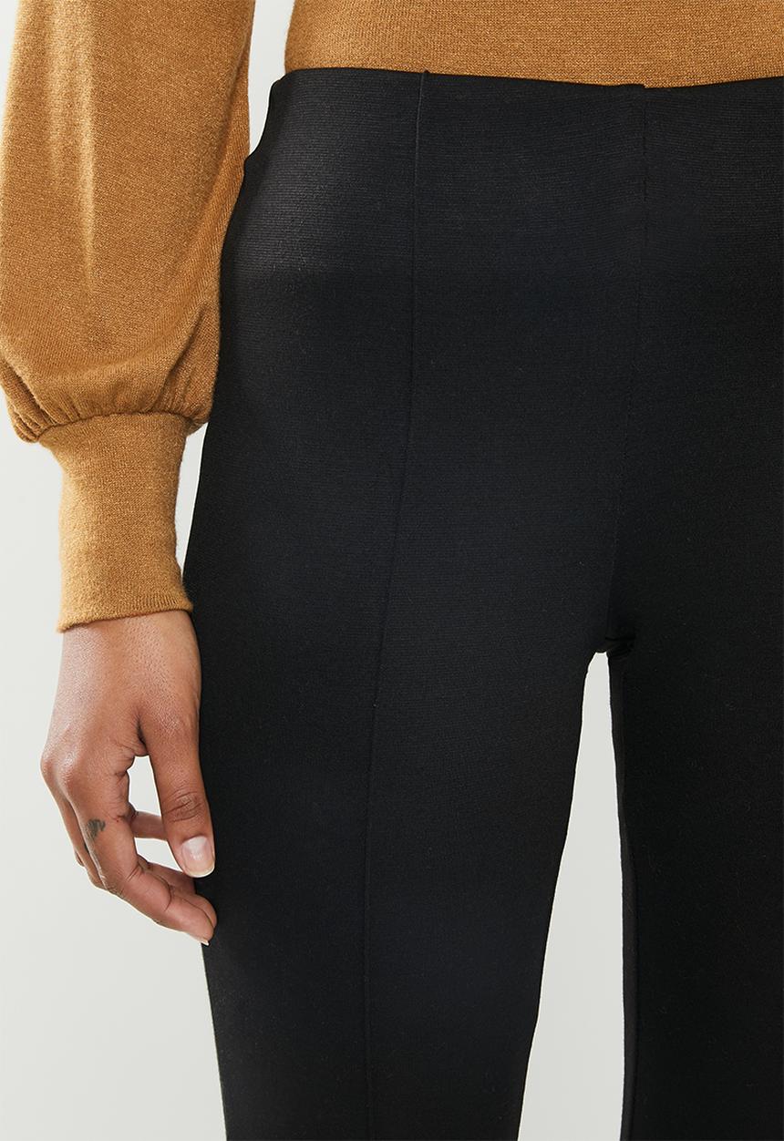 edit - Ponti pinched seam pull on legging - black