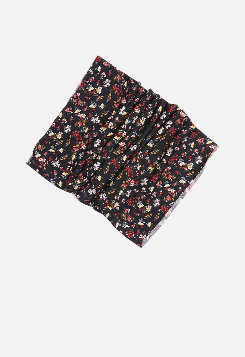 Sexy Socks - Dark ditsy floral print snood - multi