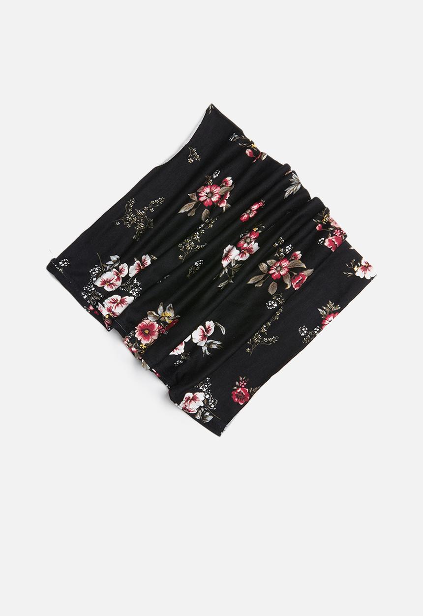 Sexy Socks - Dark floral print snood - multi