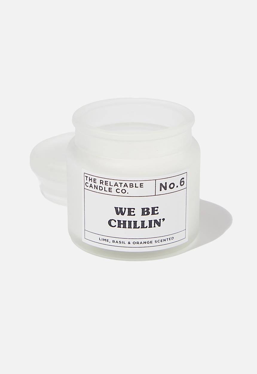 Typo - Mini glass candle - chillin
