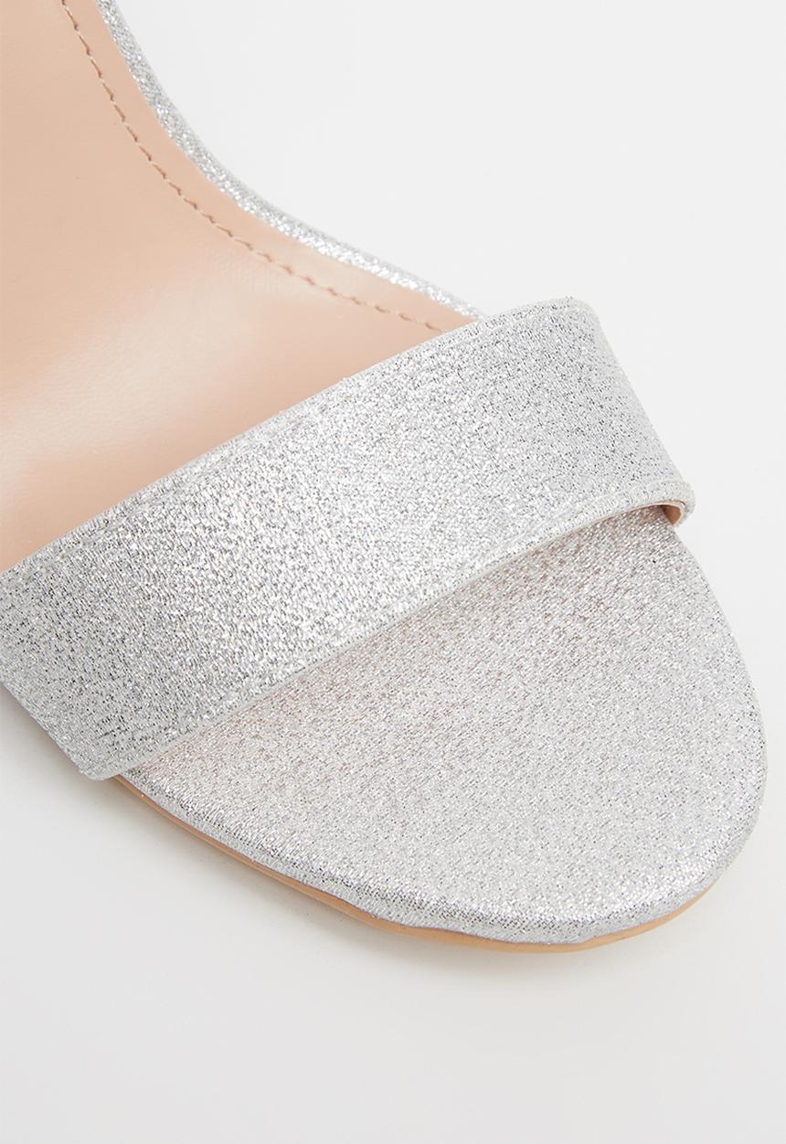 Miss Black - Zama block heel - silver