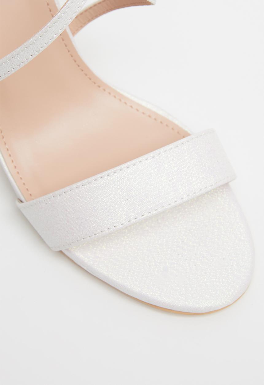 Miss Black - Zama 2 block heel - white
