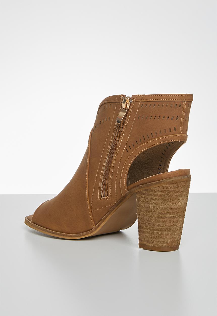 Miss Black - Moon heel - tan