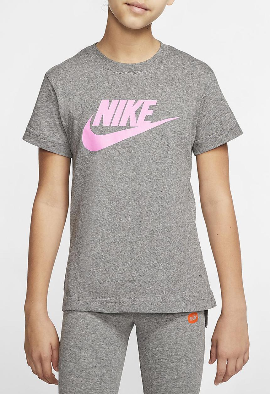 Nike - Basic futura tee - grey & pink