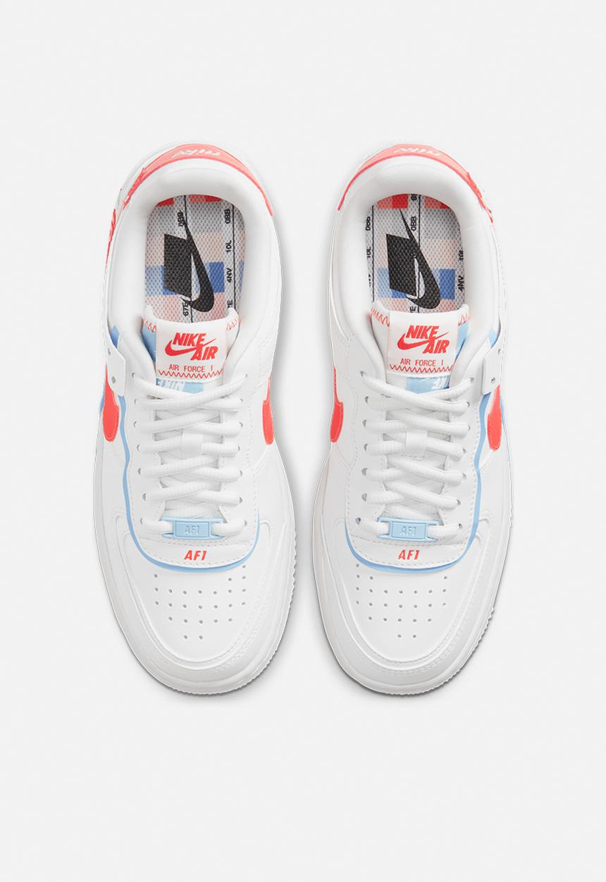 Nike - Air Force 1 Shadow SE - summit white-team orange