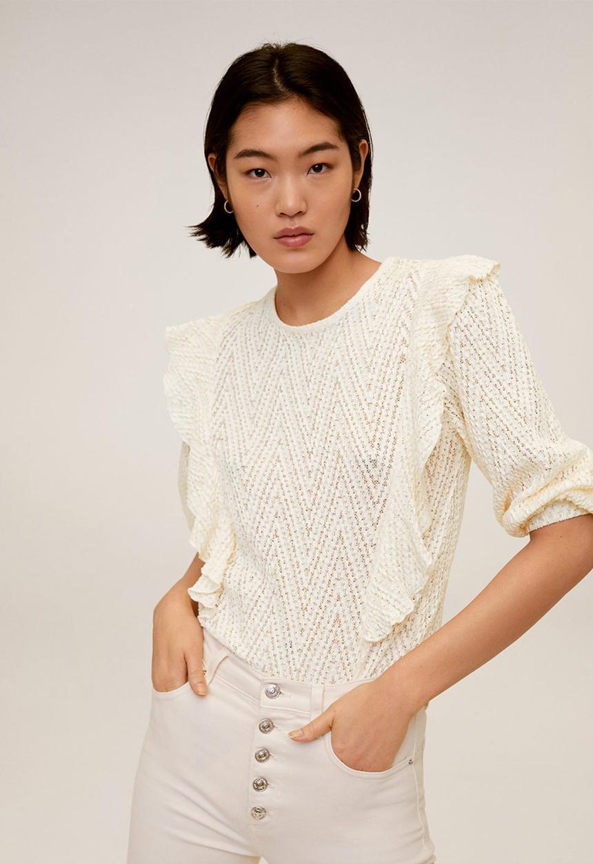 MANGO - Sweet T-shirt - white