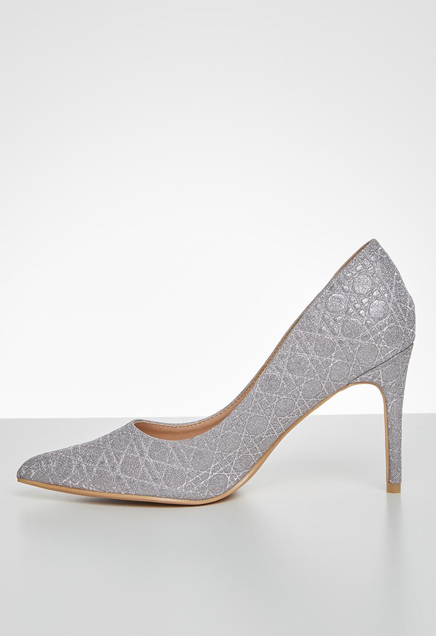 Miss Black - Apolo heel - silver