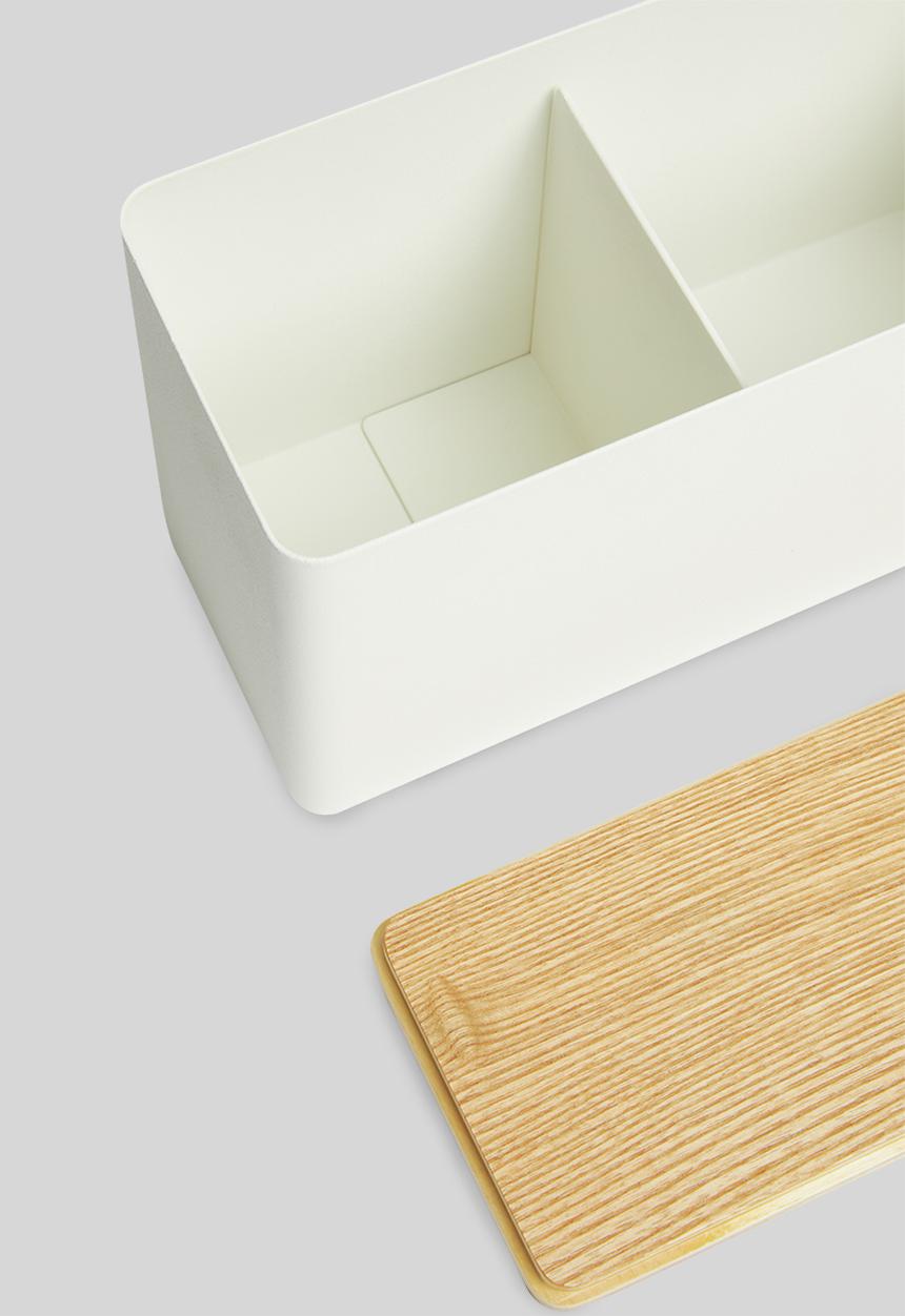 Yamazaki - Rin sanitary storage box - white