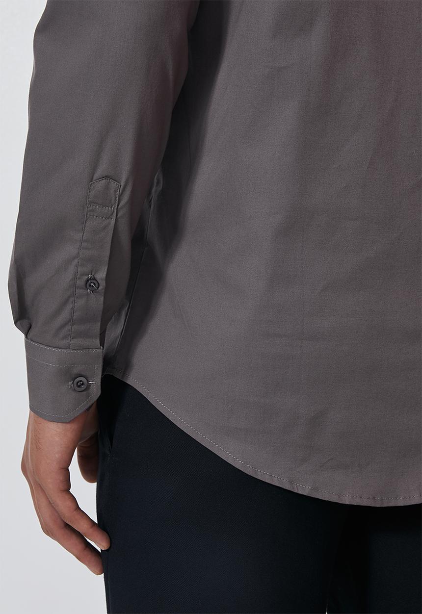 Superbalist - Jos slim fit long sleeve shirt - grey