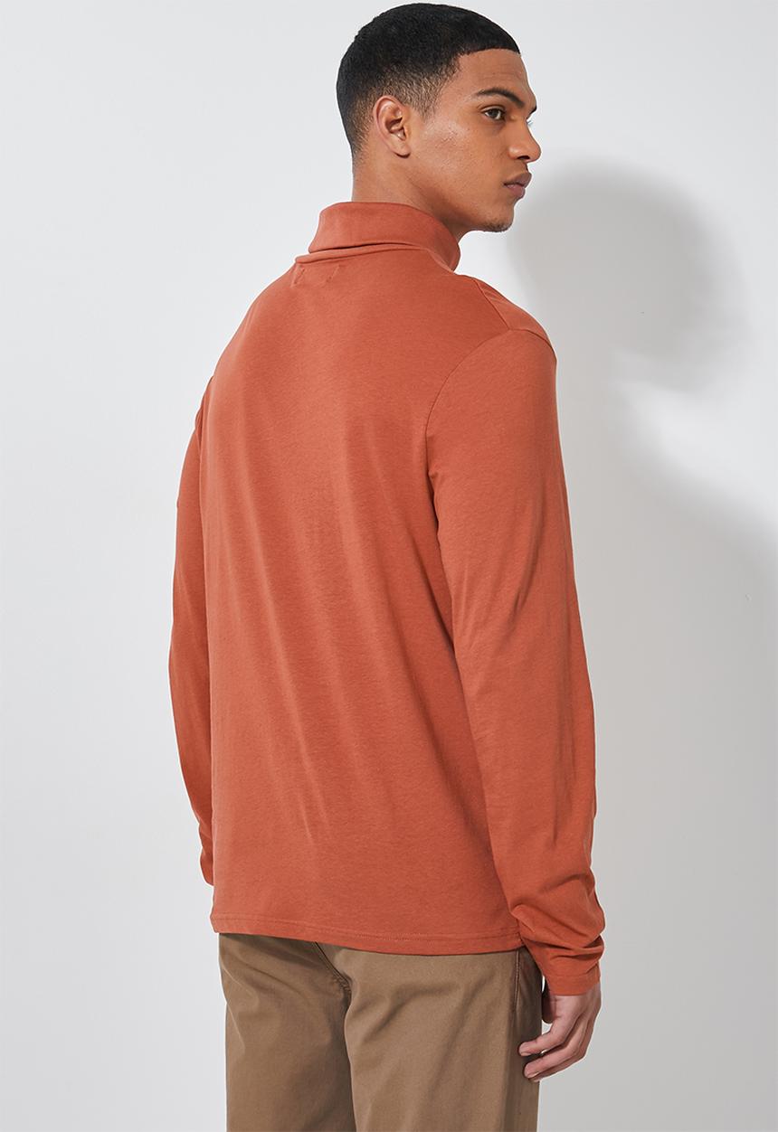 Superbalist - Plain roll neck tee - rust