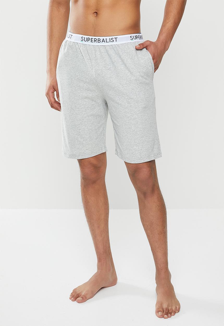 Superbalist - Slim fit knit lounge shorts - grey