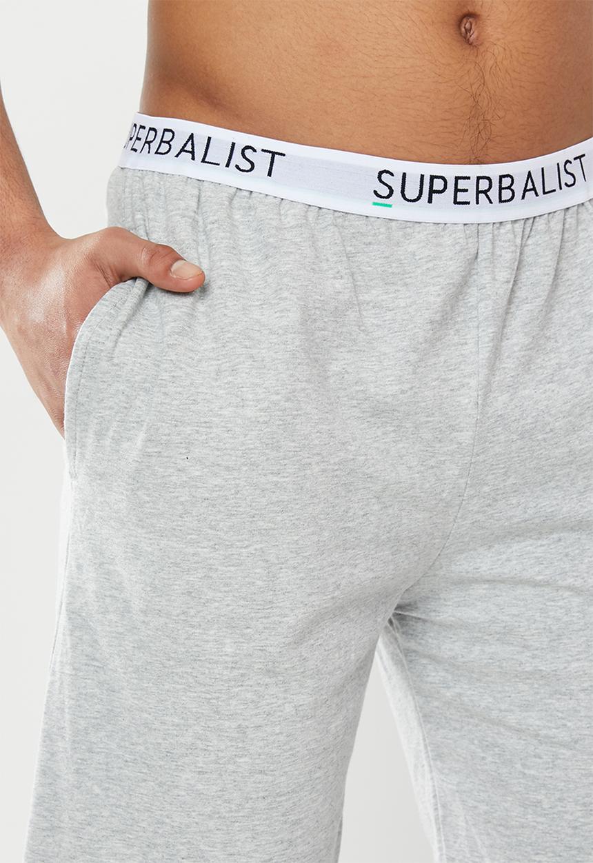 Superbalist - Slim fit knit lounge shorts - grey