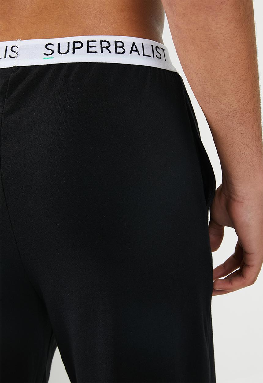Superbalist - Slim fit knit lounge pants - black