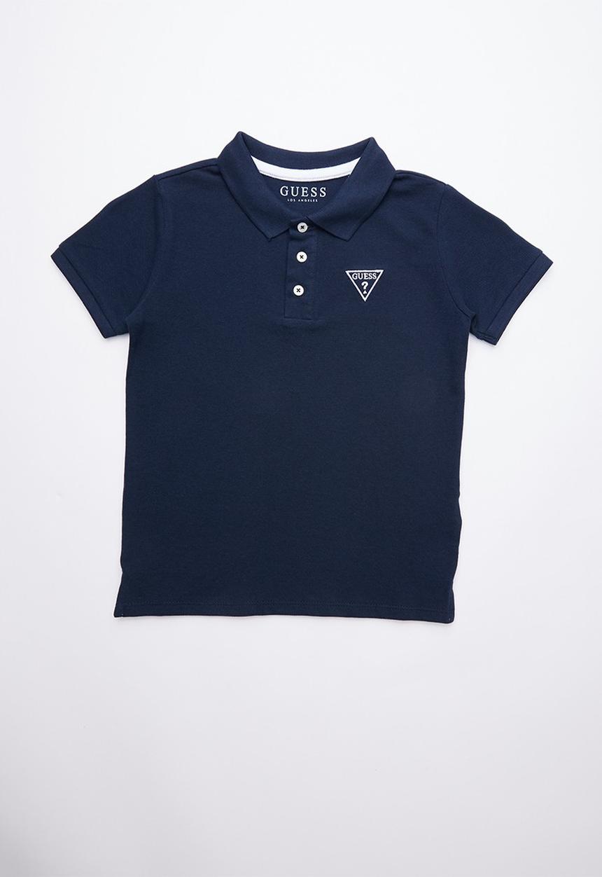 GUESS - Short sleeve guess golfer - blue
