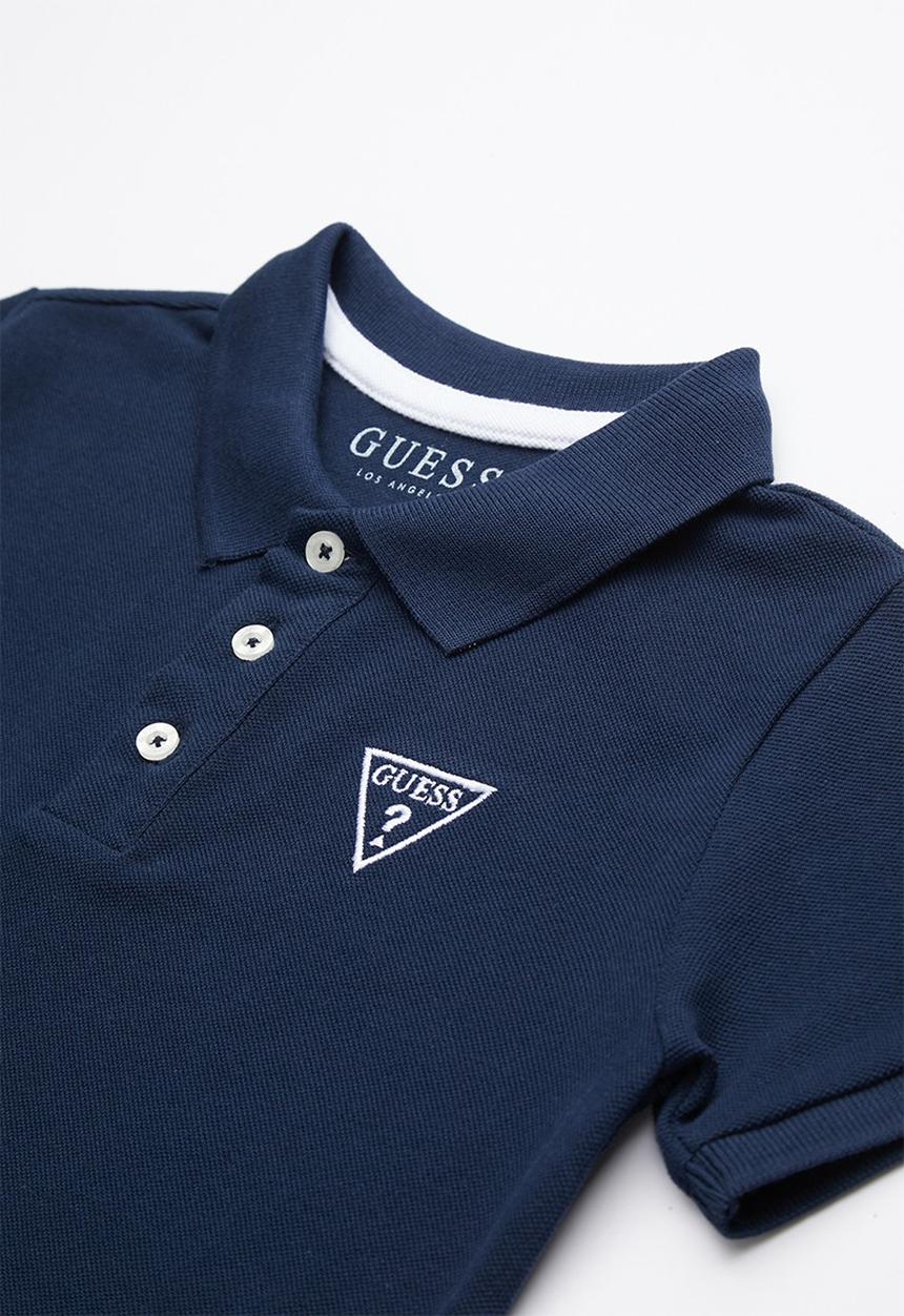 GUESS - Short sleeve guess golfer - blue