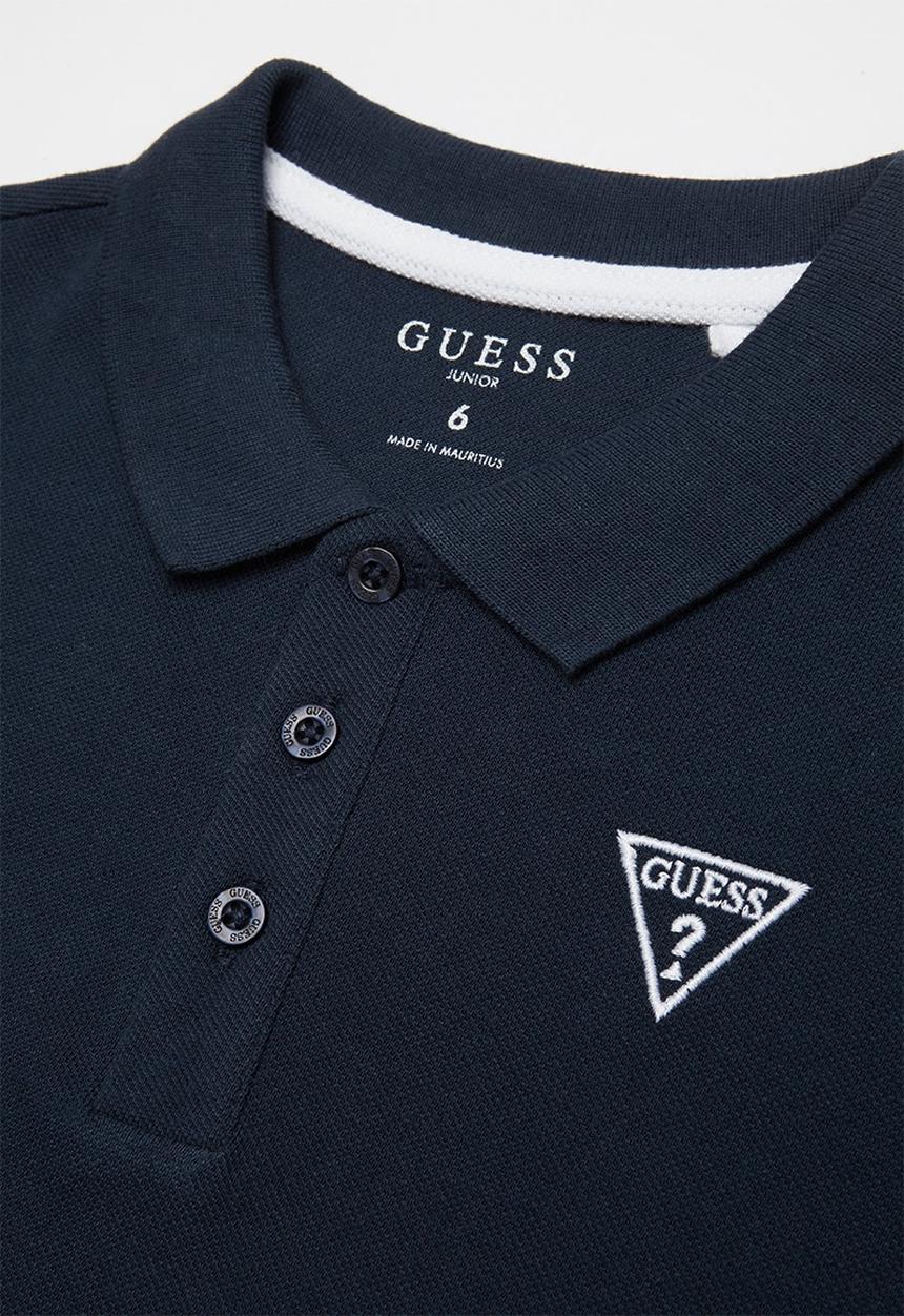 GUESS - Short sleeve guess core polo - blue