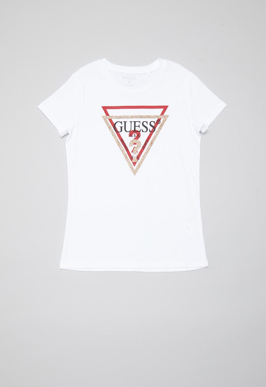 GUESS - Short sleeve anne tri tee - white