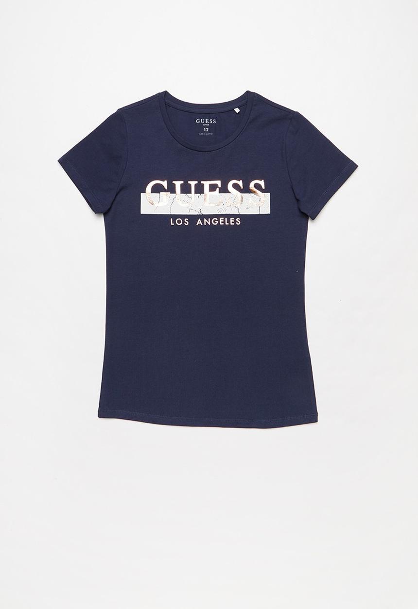 GUESS - Short sleeve ariel tee - blue