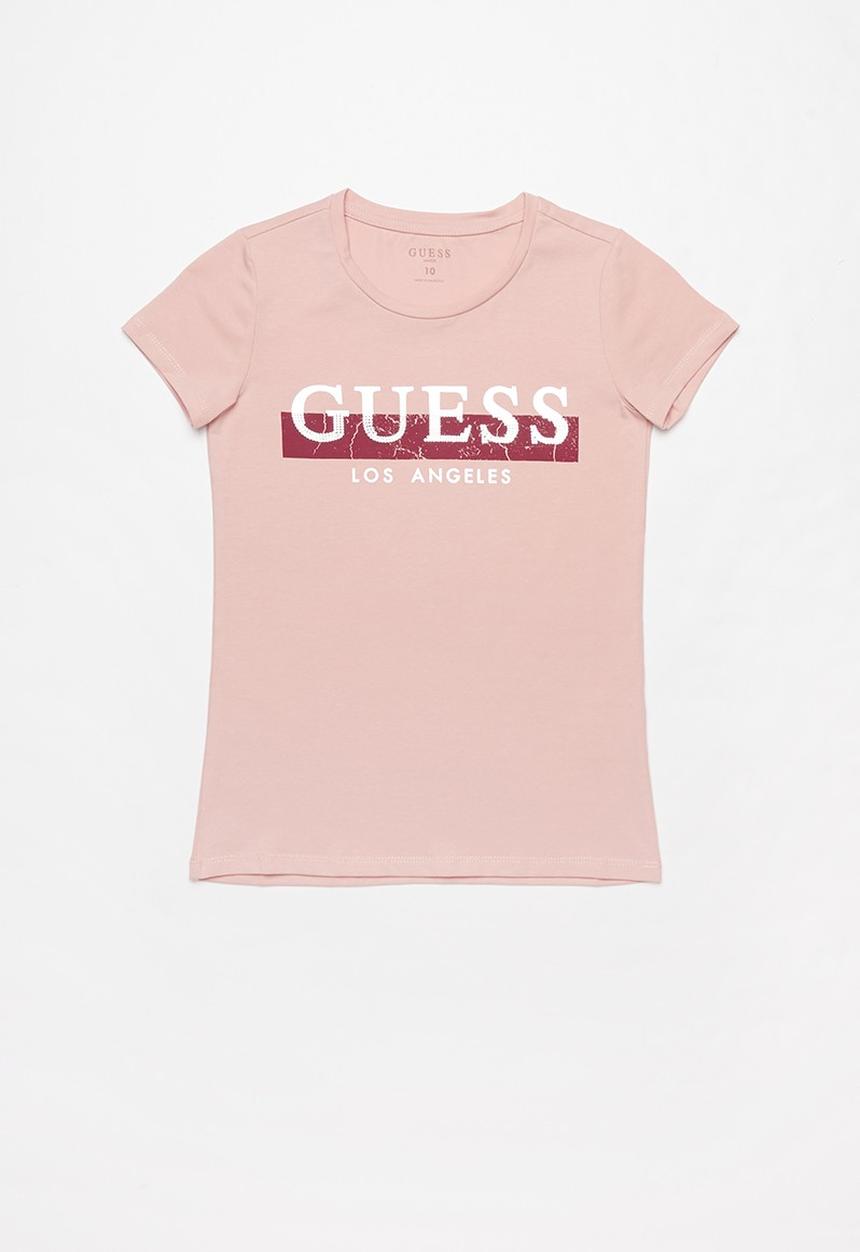 GUESS - Short sleeve  ariel tee -  pink