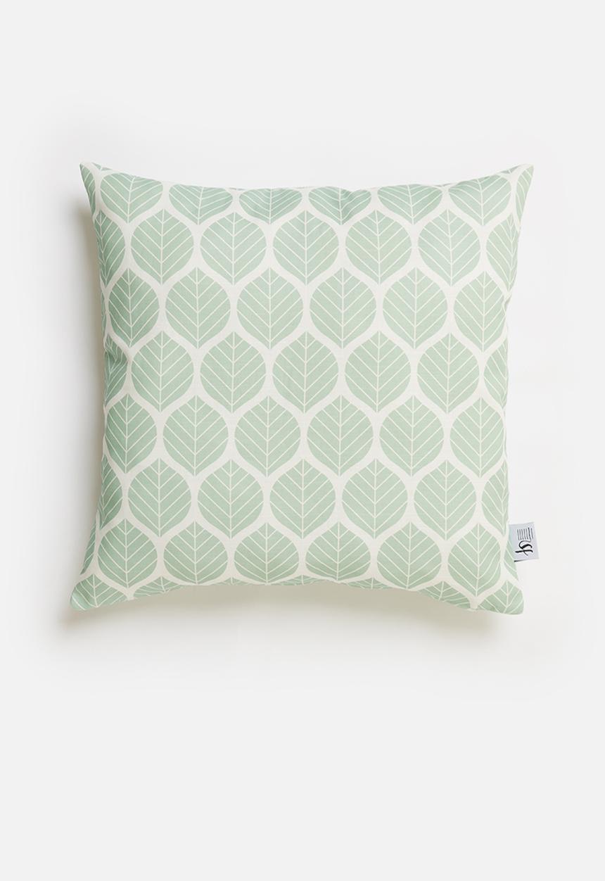 Sixth Floor - Repeat printed cushion cover - blue